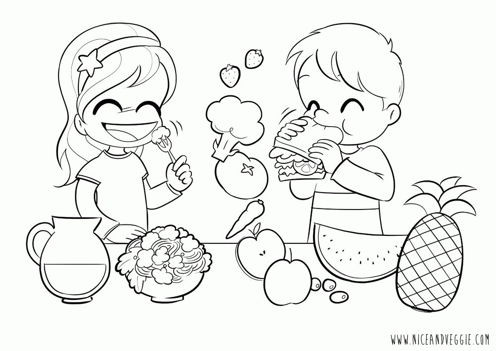 Free Food Nutrition Coloring Pages Coloring Pages Download Free Food 