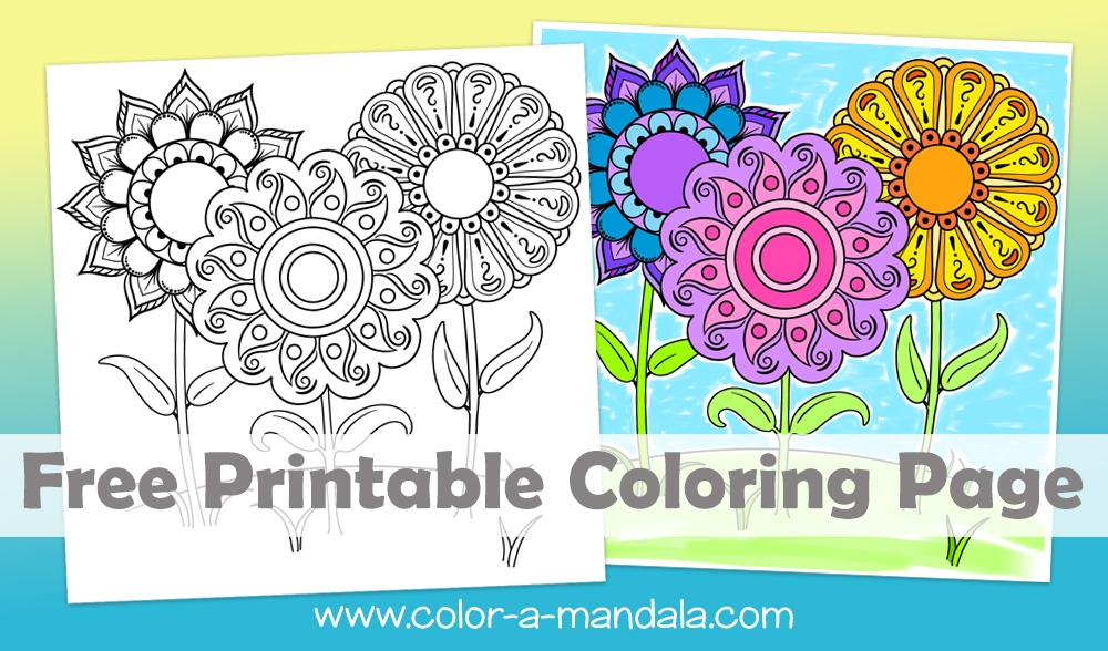 garden flowers printable