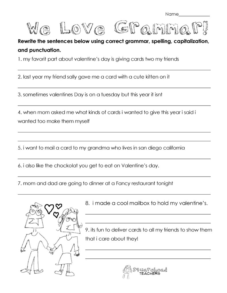 Free Free Printable Grammar Worksheet Download Free Free Printable