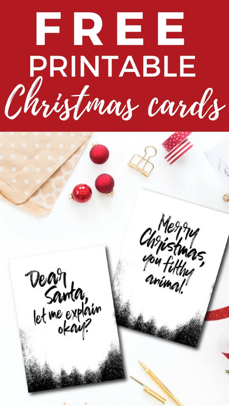 Free Funny Printable Christmas Cards
