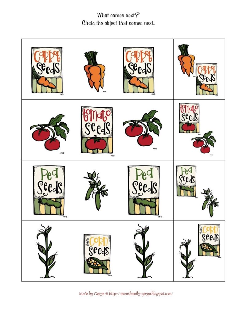 Free Garden Printables For Preschoolers Free Templates Printable