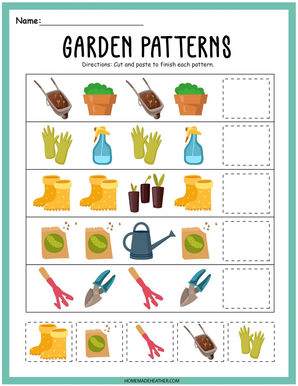 Free Gardening Activity Printable Sheets Artofit