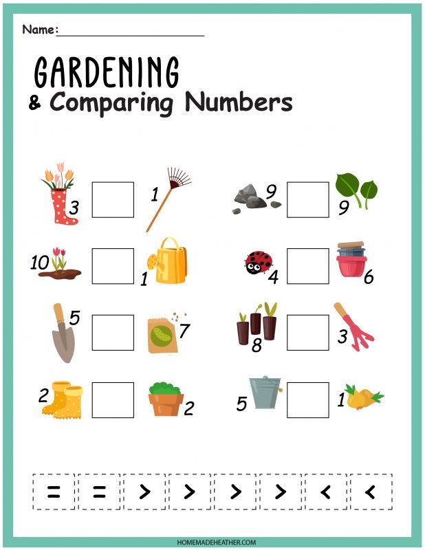 Free Gardening Activity Printable Sheets Homemade Heather 