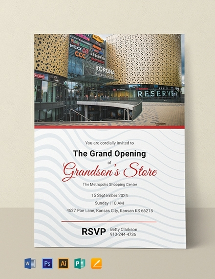 FREE Grand Opening Invitation Template Download In Word Google Docs 