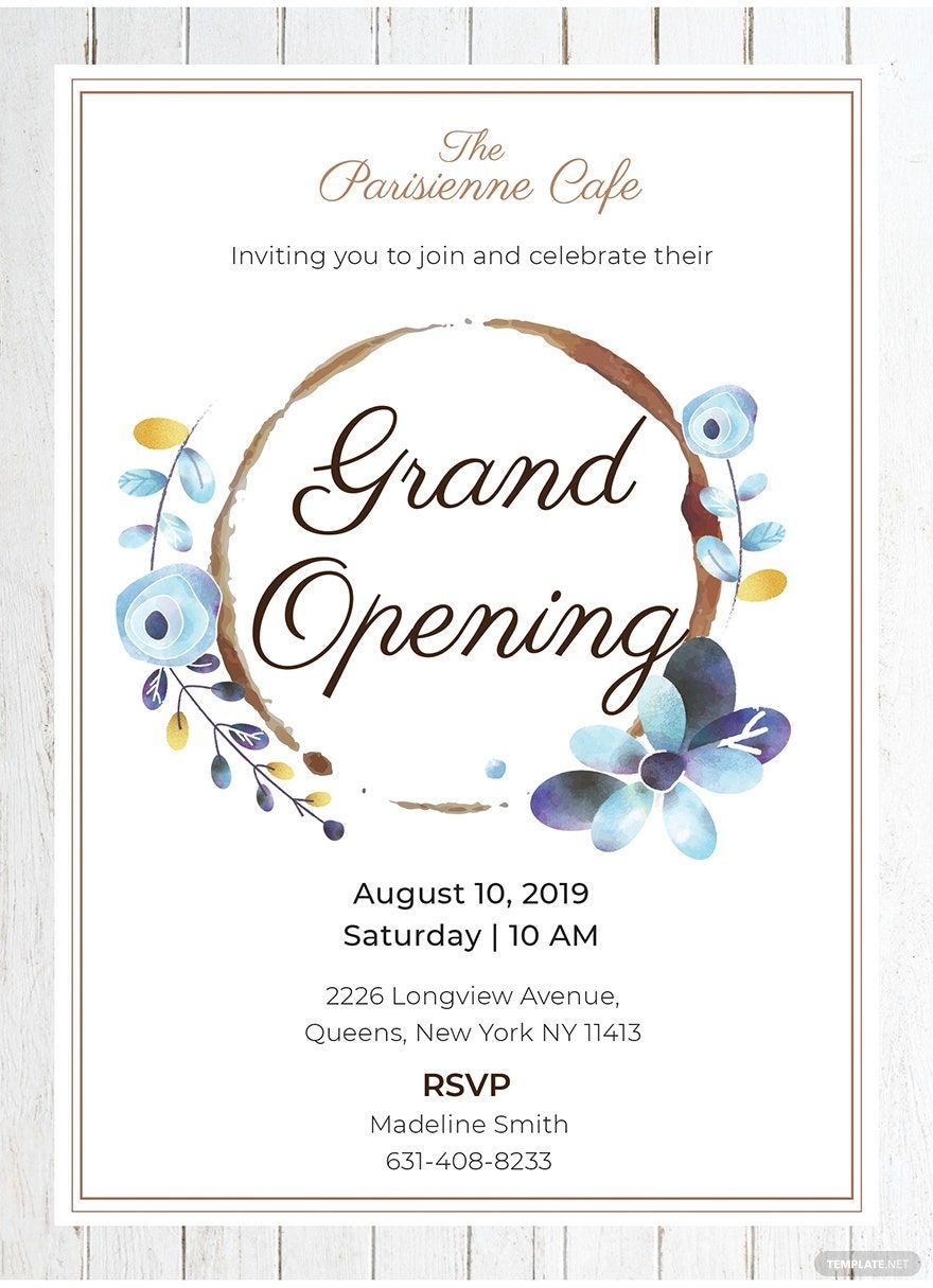 FREE Grand Opening Invitation Templates Examples Edit Online 
