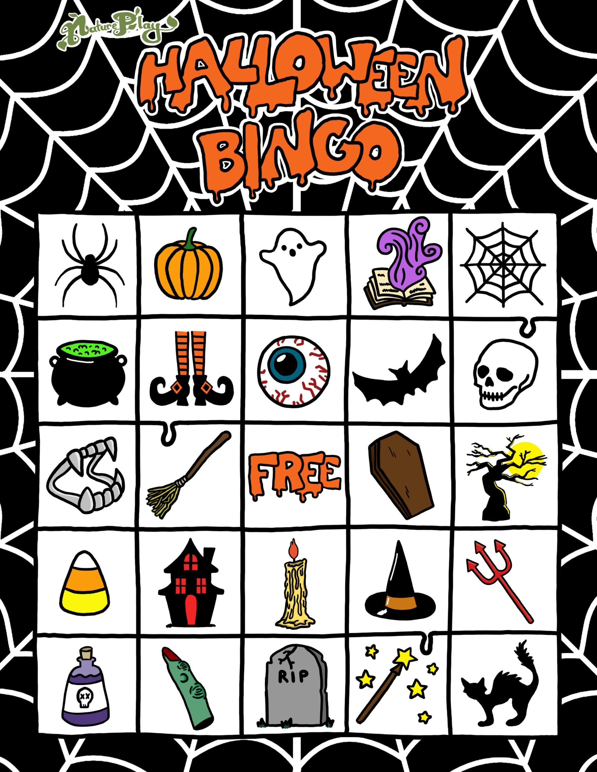 Free Halloween Printable Bingo Cards Printable Sight Words List