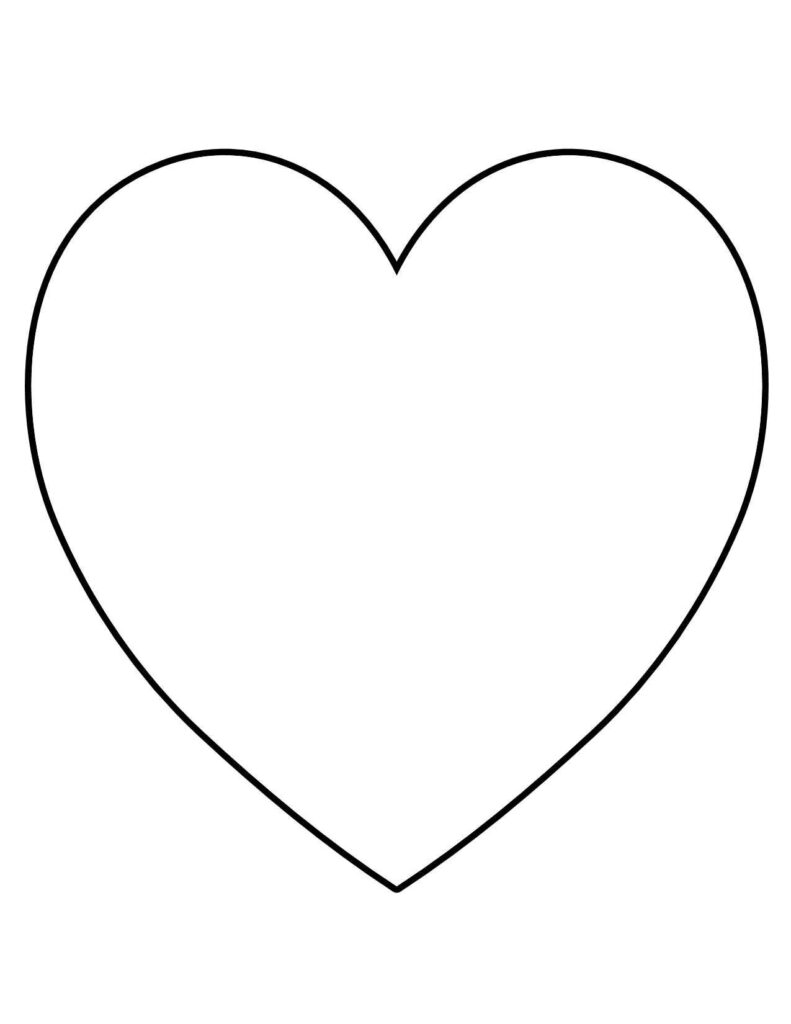 Free Heart Templates Printable ClipArt Best