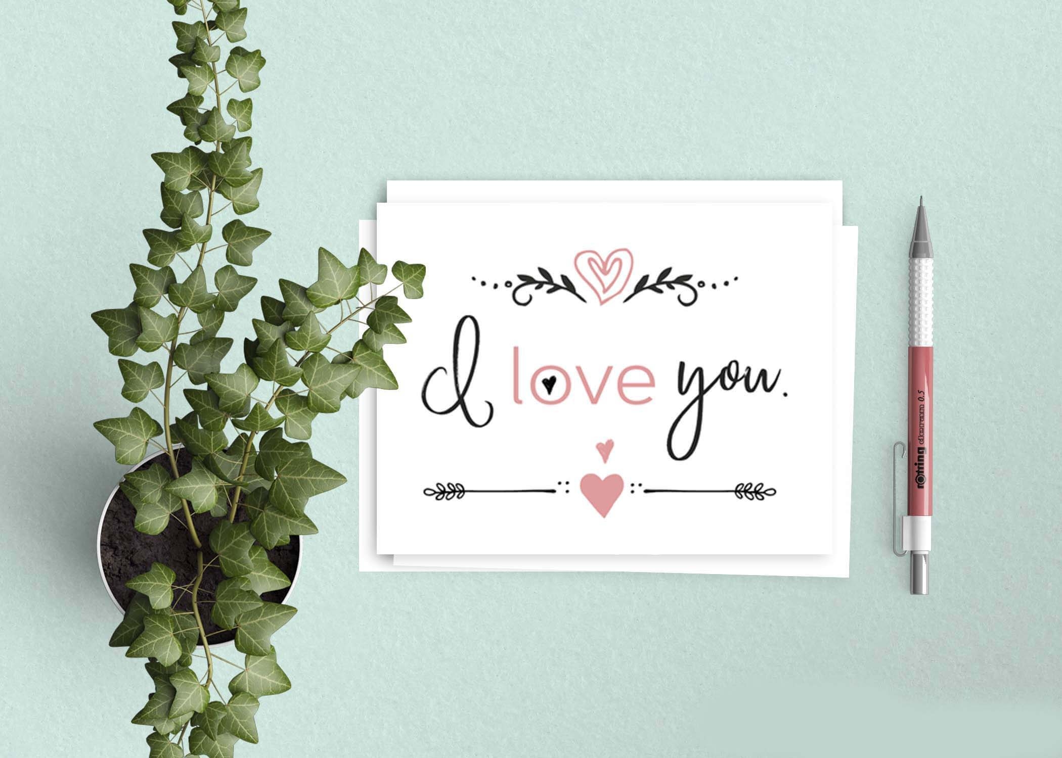 Free I Love You Cards Free Valentine 39 s Day Printable