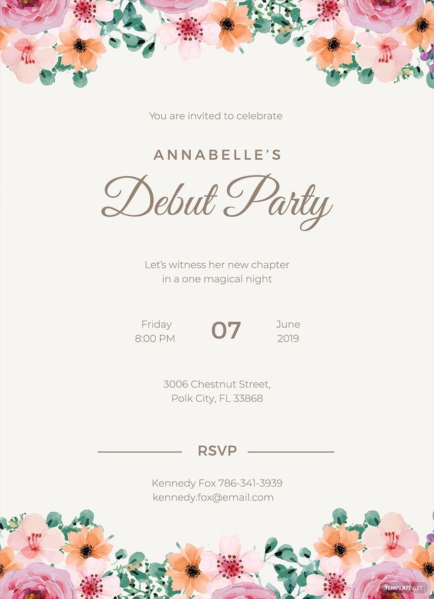 invitation template iphone