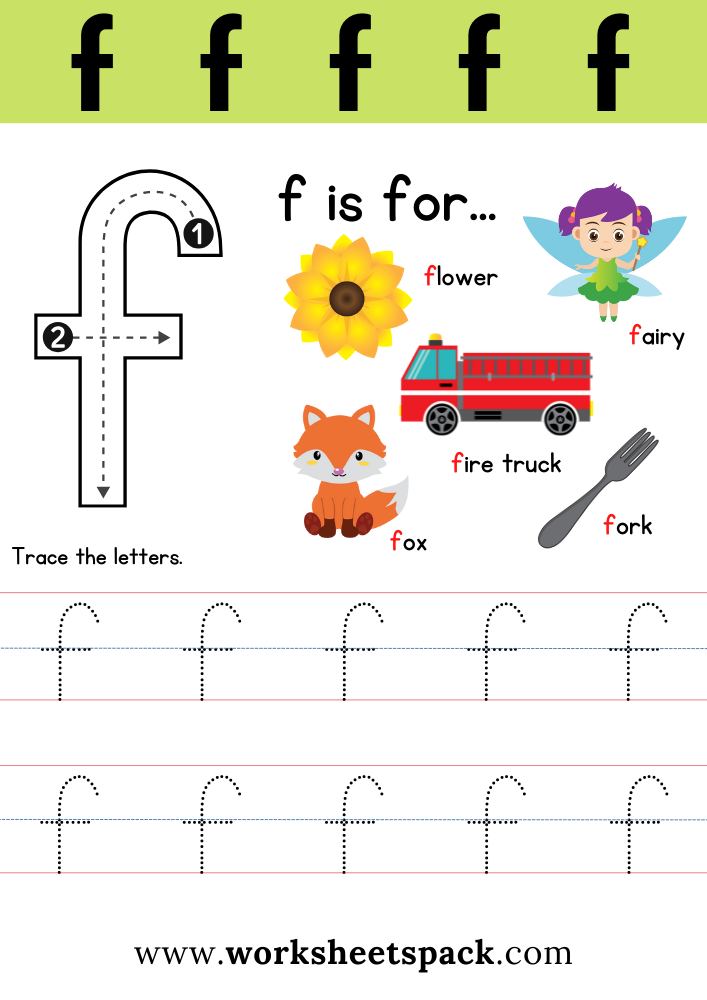 Free Letter F Printable Worksheets Worksheetspack Worksheets Library