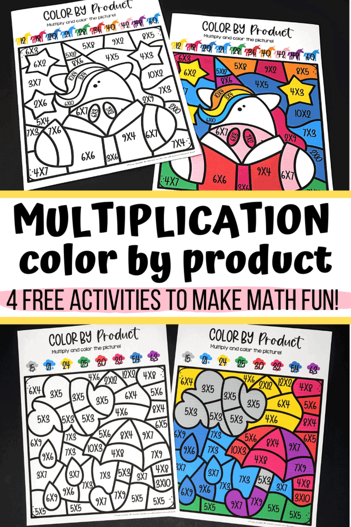 Free Multiplication Coloring Worksheets MultiplicationWorksheets