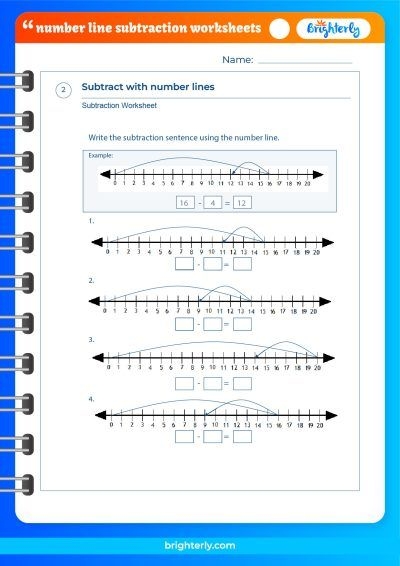 number line worksheets