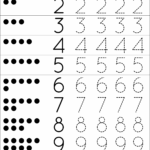 Free Numbers Tracing Worksheets 1 10 The Mum Educates Worksheets