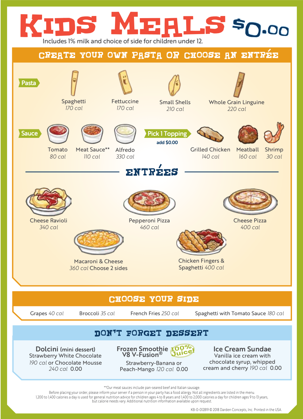 olive garden printable menu with prices pdf