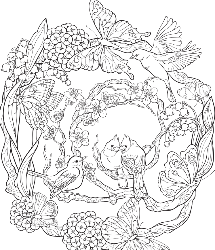 Free Online Flower Coloring Pages For Adults