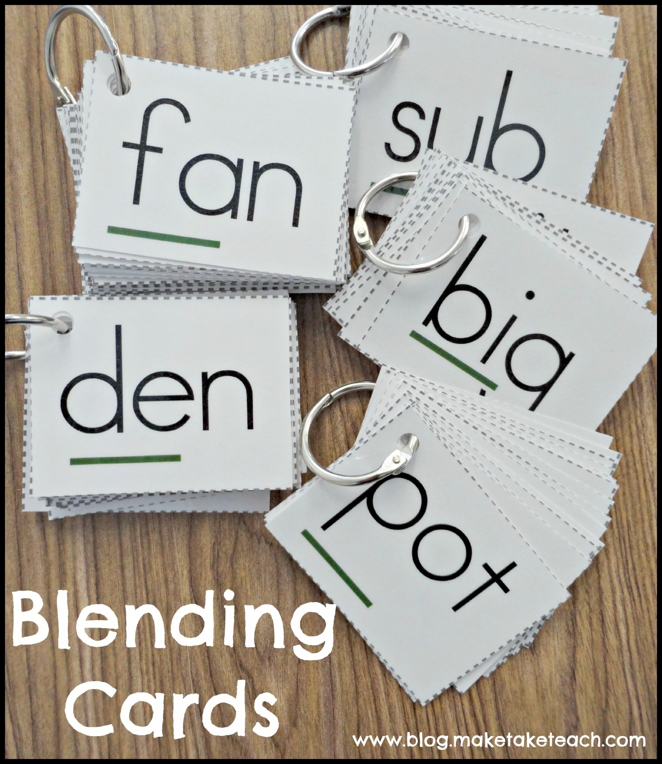 Free Phonics Cue Card Make Take Teach Free Printable Blending 