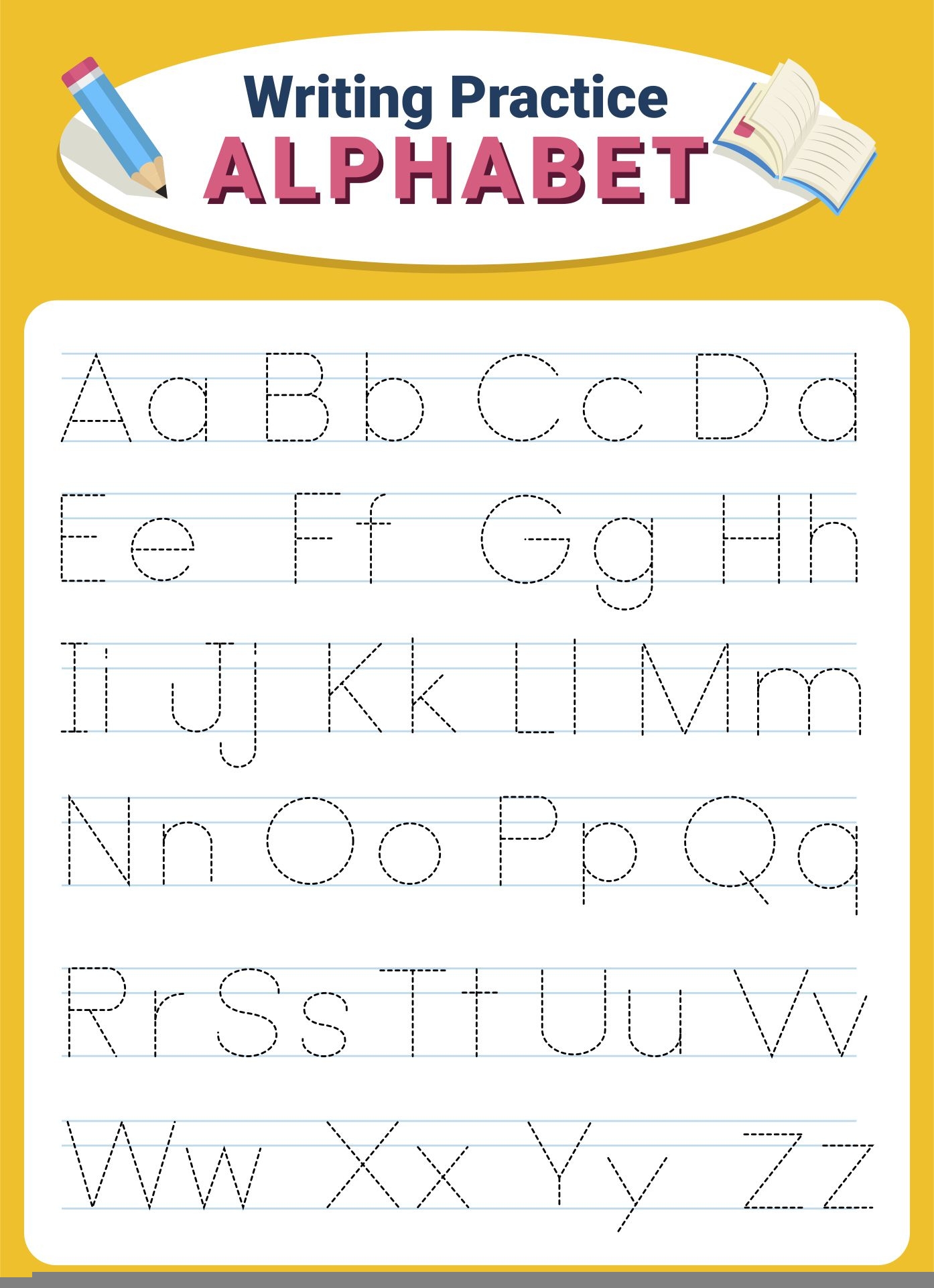 Free Practice Writing Letters Printable Worksheets Writing Worksheets