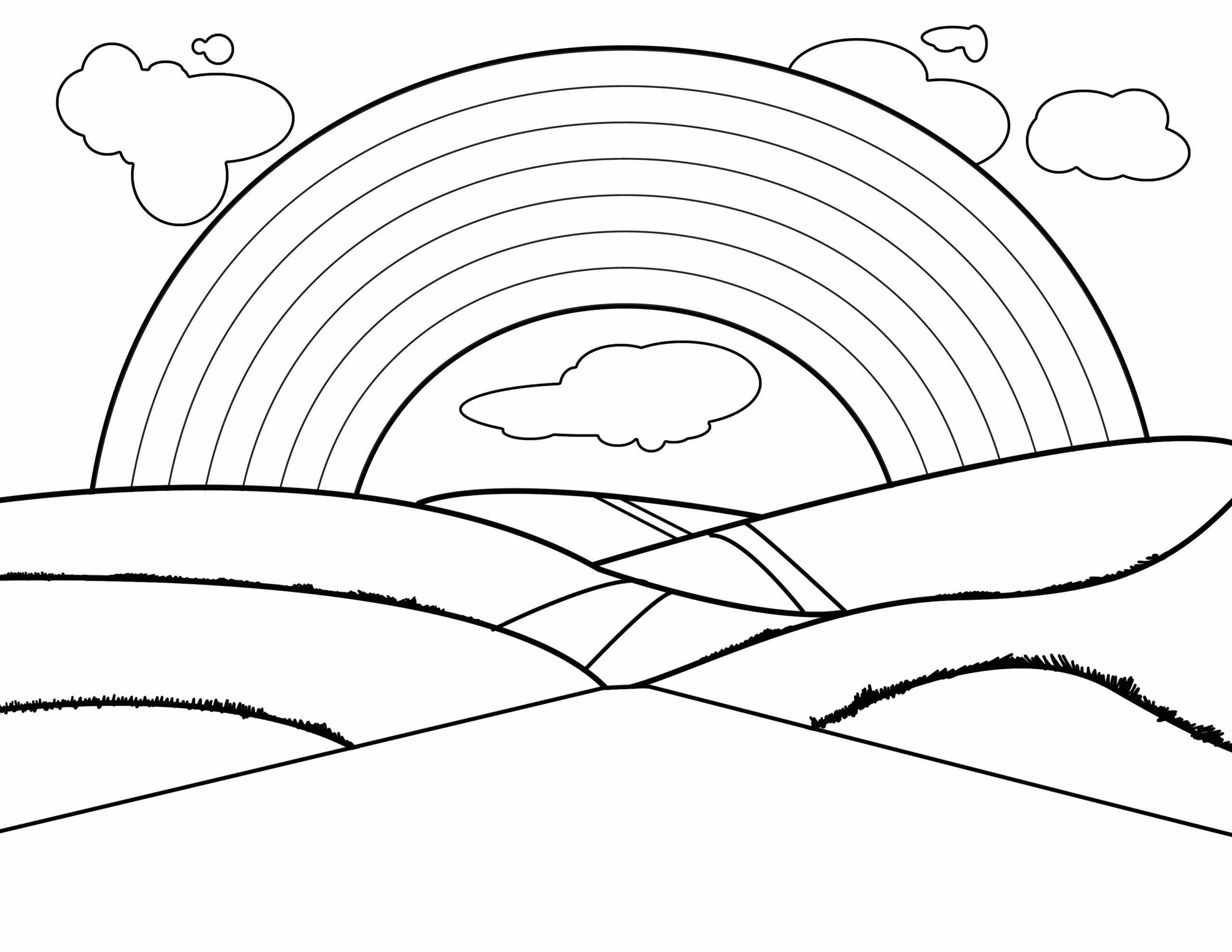 Rainbow Coloring Pages