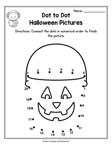 Free Preschool Halloween PDF Worksheets EdHelper Worksheets Library