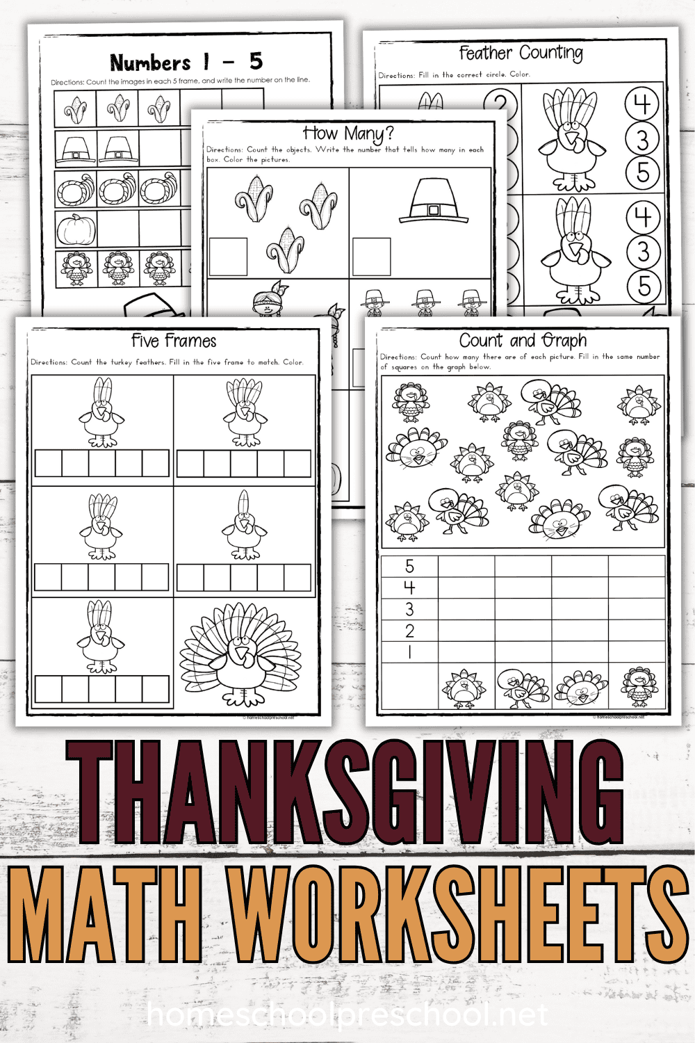 Free Preschool Thanksgiving Math Worksheet Download Free Preschool 