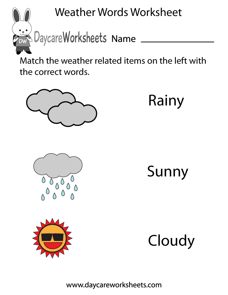 weather worksheet