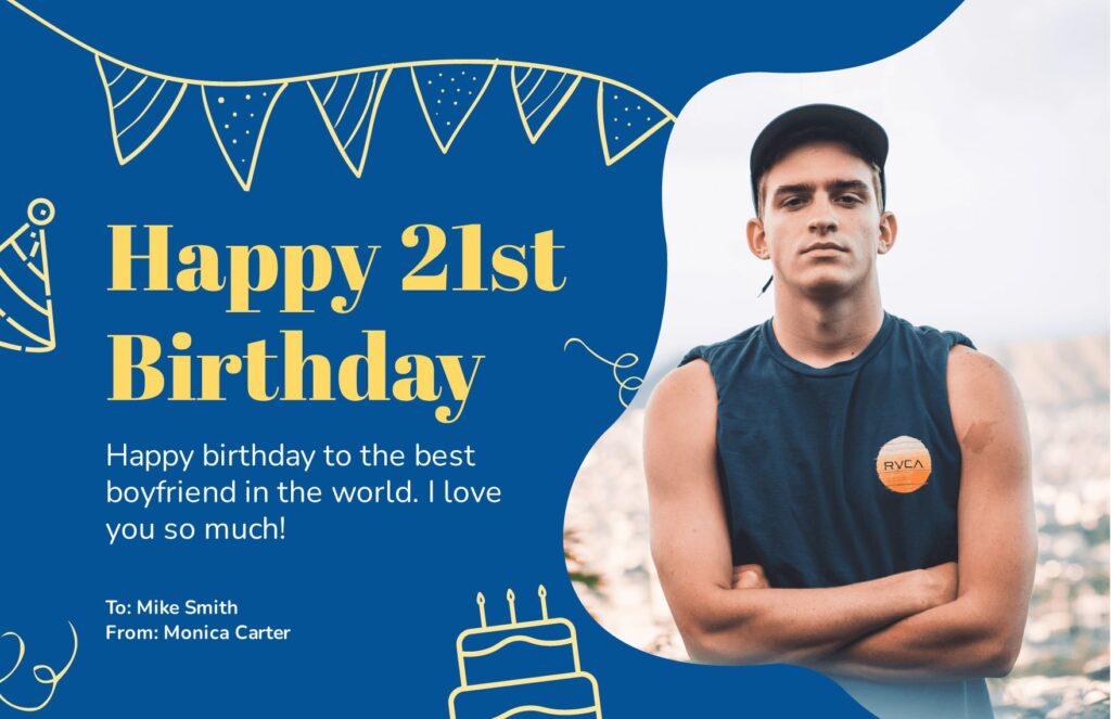 Free Printable 21st Birthday Cards For Him