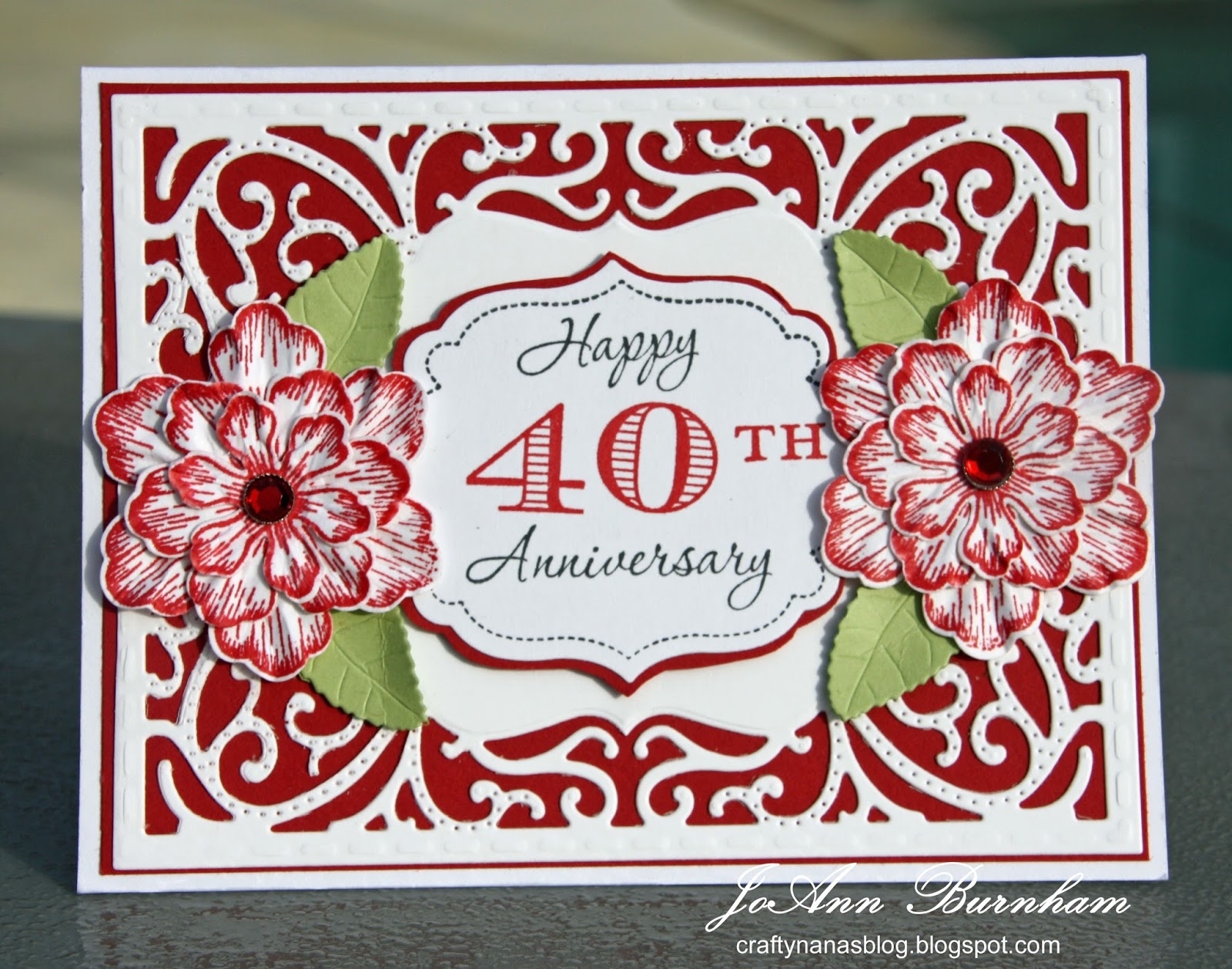 free printable 40th wedding anniversary cards
