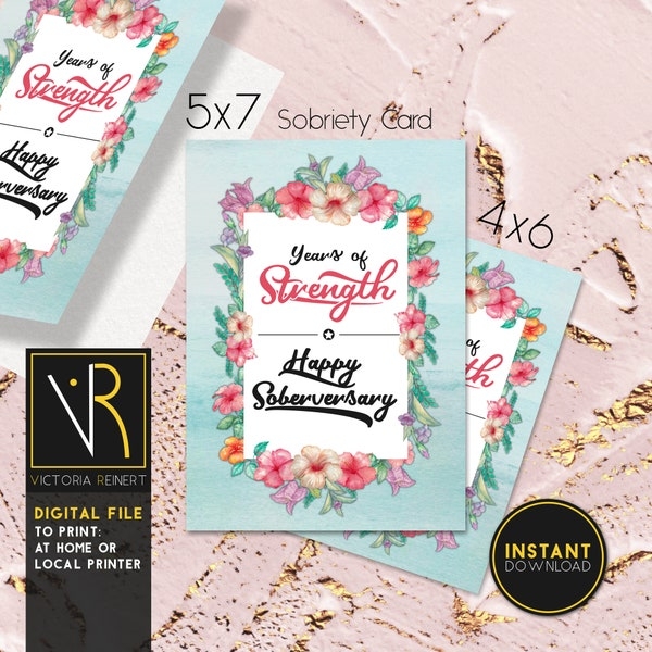 Free Printable Aa Anniversary Cards Etsy Canada