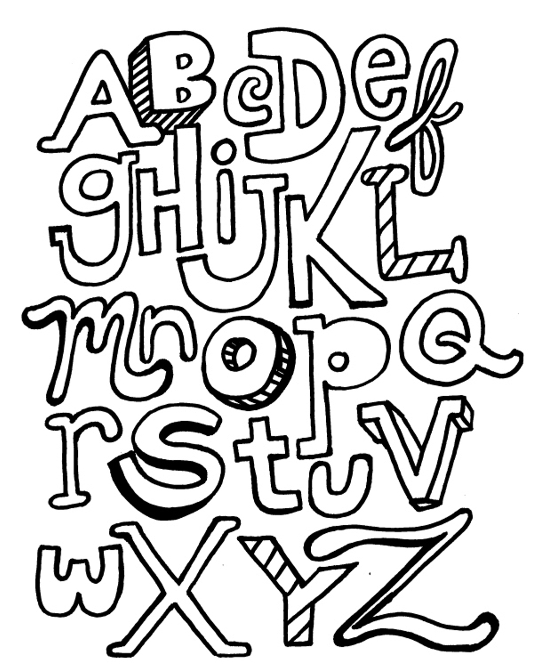 printable coloring pages abc