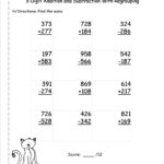 Free Printable Addition And Subtraction Worksheets For 5th Grade