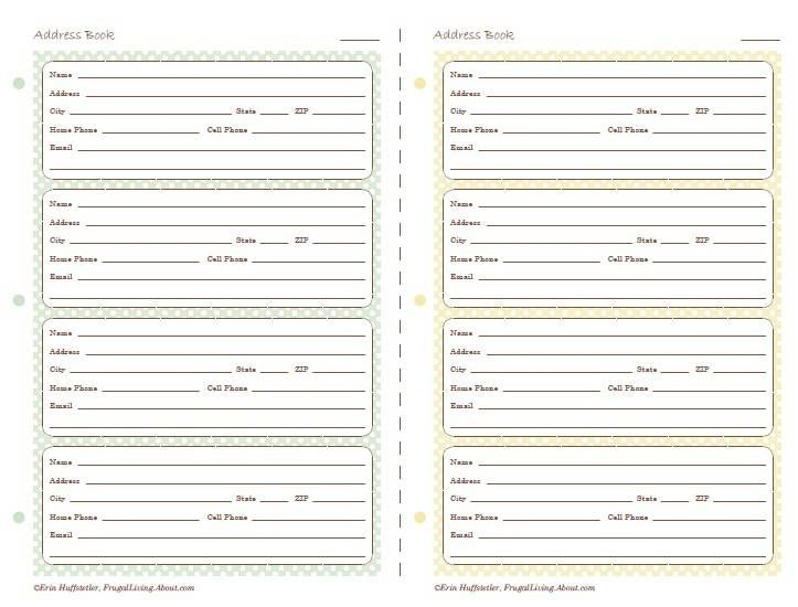 Free Printable Address Cards Free Templates Printable
