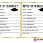 Free Printable Advice Cards For The Graduate Advice For The Graduate