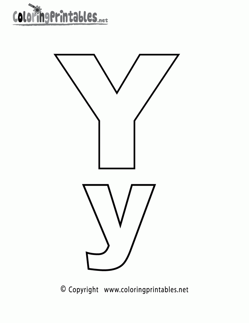 Letter A Coloring Page