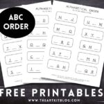 FREE Printable Alphabetical Order Worksheets For Kids