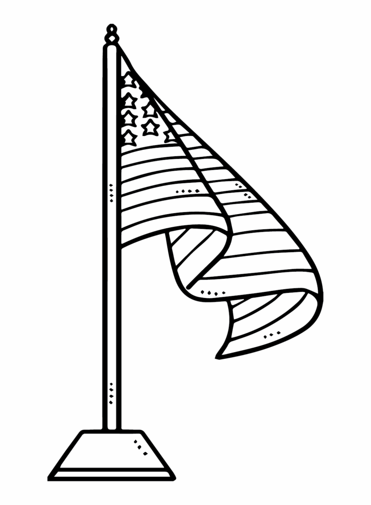 Free Printable American Flag Coloring Page Free Printable Coloring Pages