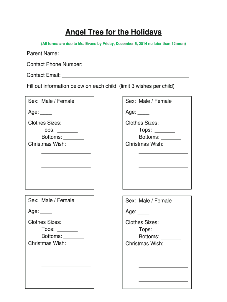 Free Printable Angel Tree Tags Template Printable Templates Online By 