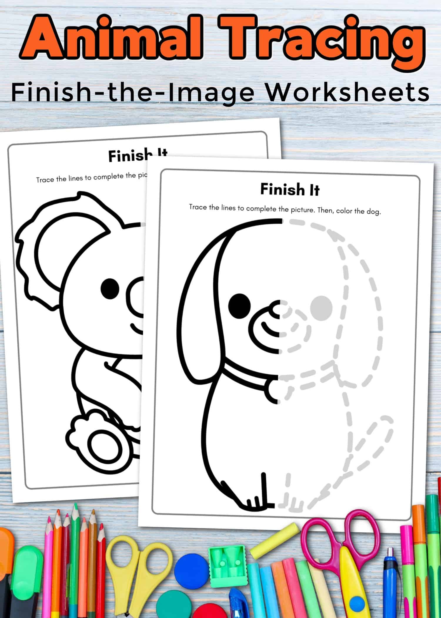 tracing worksheets preschool