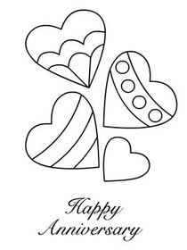 Free Printable Anniversary Coloring Cards Cards Create And Print Free 