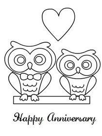 Free Printable Anniversary Coloring Cards Cards Create And Print Free 
