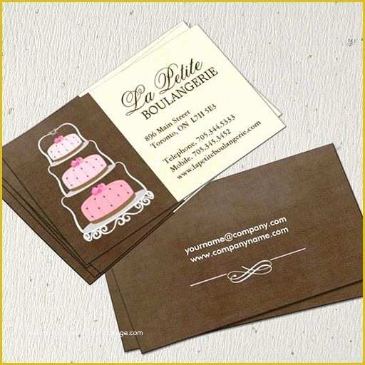 Free Printable Bakery Business Card Templates Of Cake Business Cards 