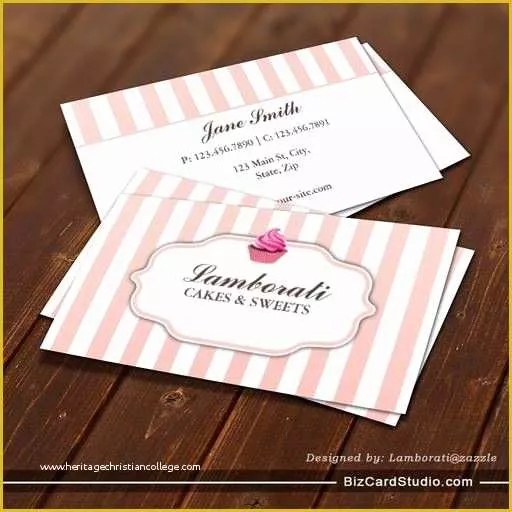 Free Printable Bakery Business Card Templates Of Cake Business Cards