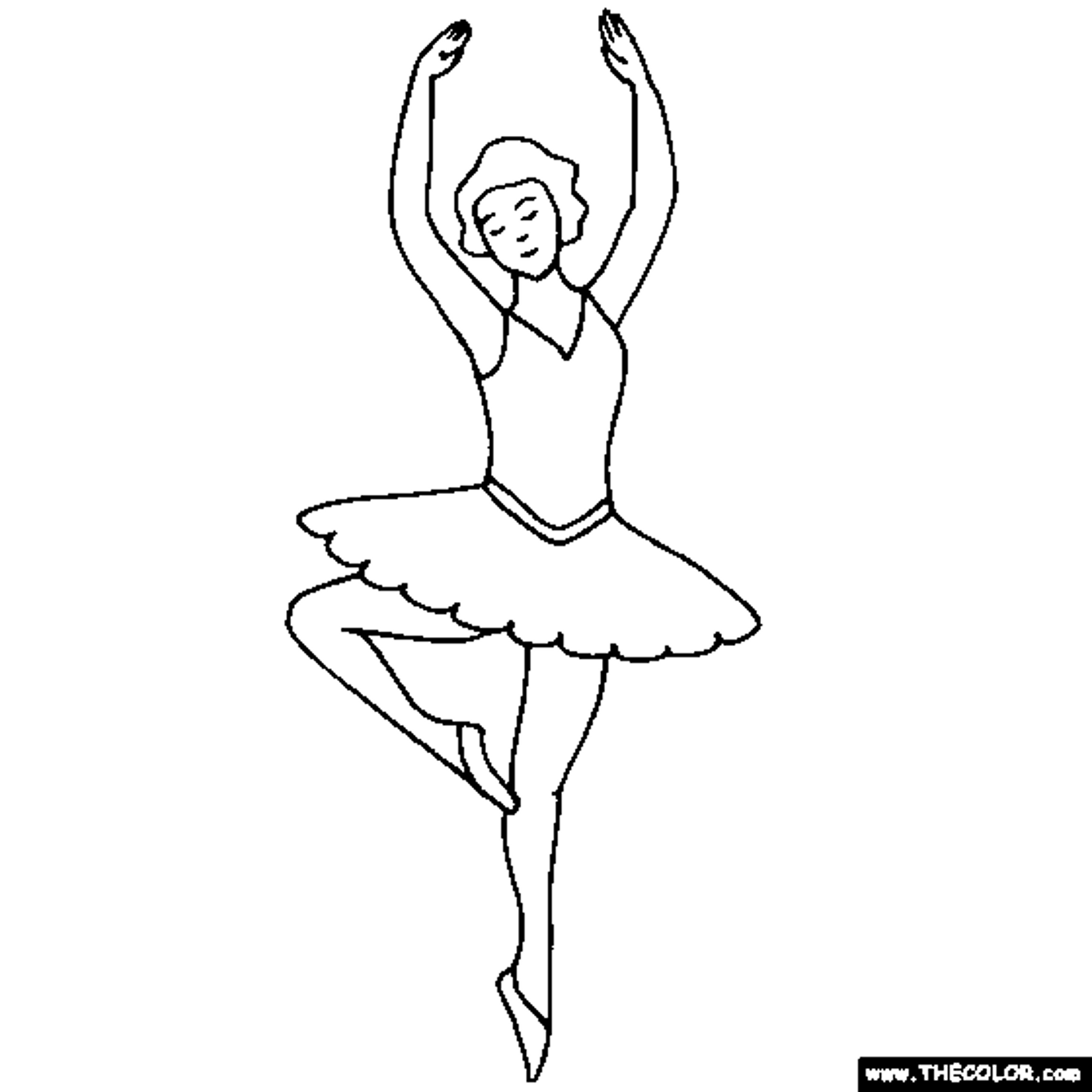 Free Printable Ballet Coloring Pages Coloring Home