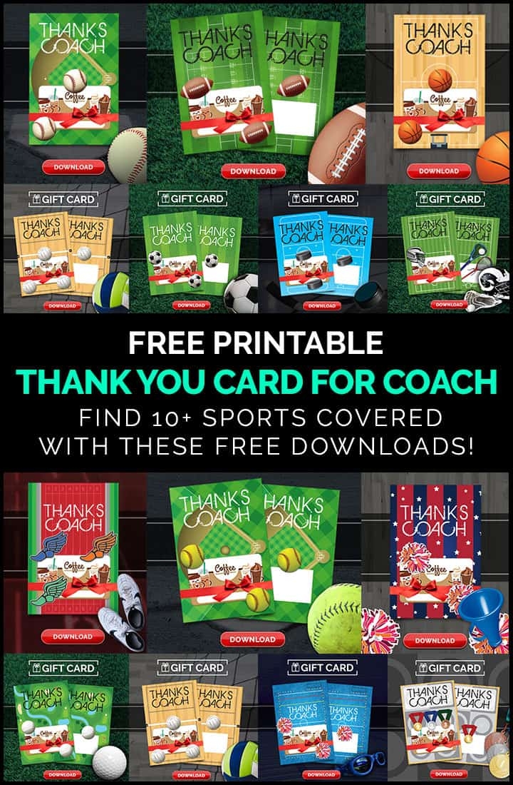 Free Printable Basketball Coach Thank You Cards Printable Form