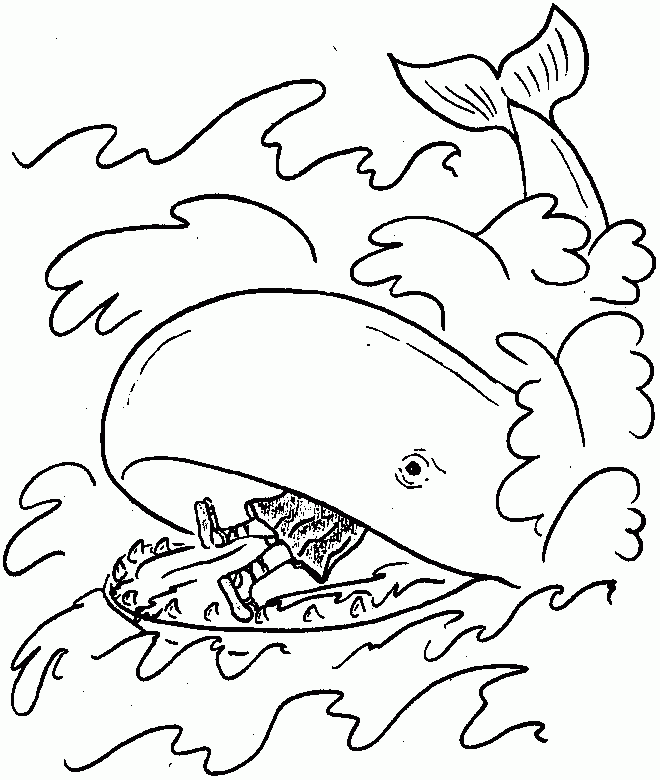Free Printable Bible Coloring Pages Jonah