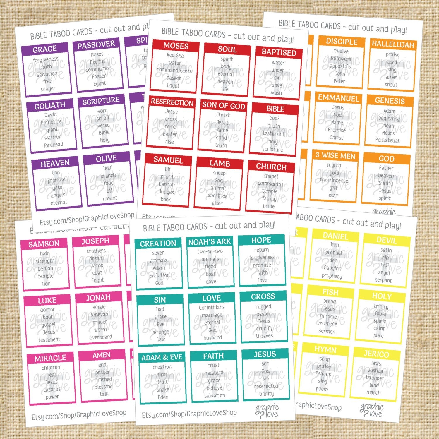 Free Printable Bible Taboo Cards Free Templates Printable