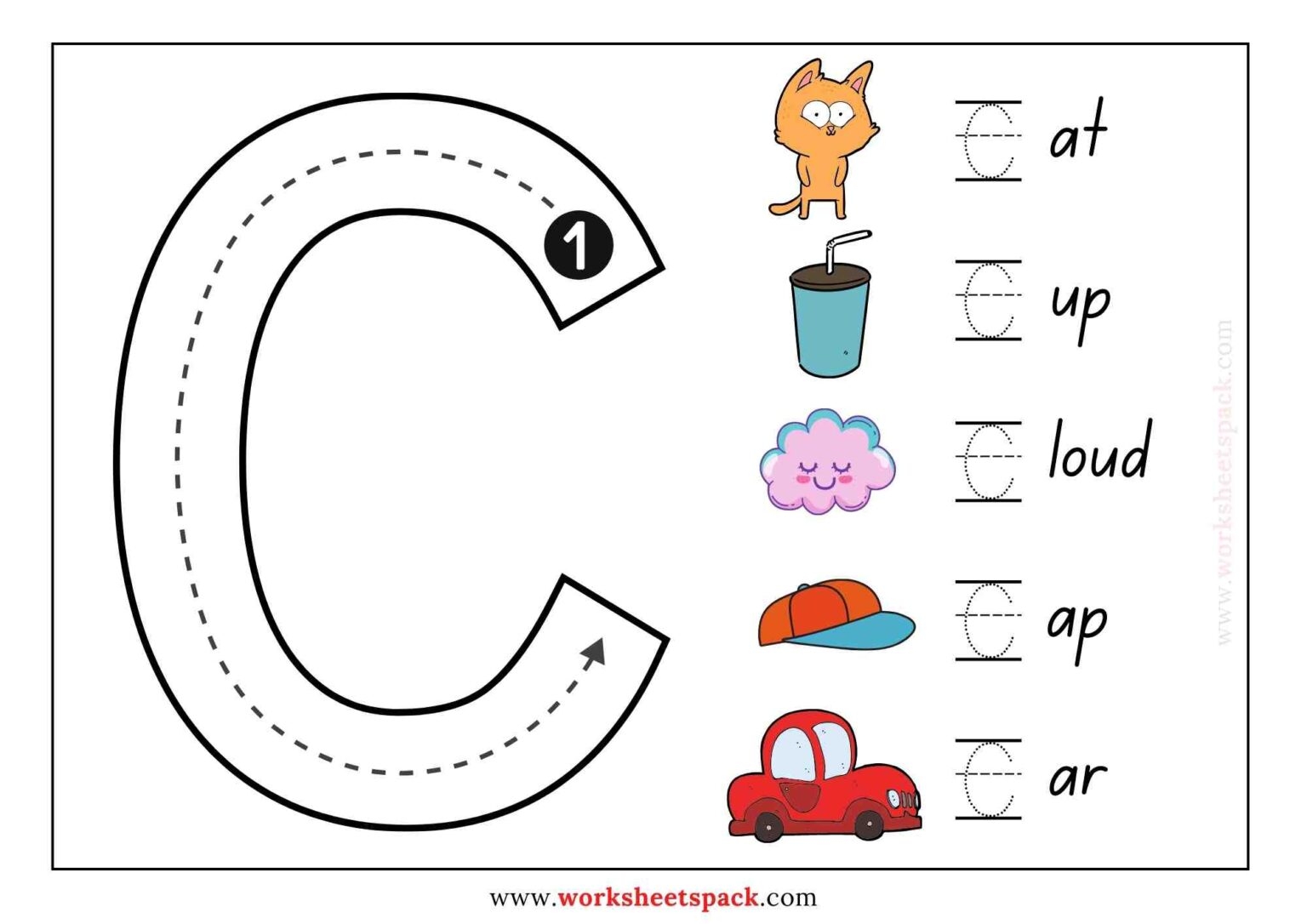 letter tracing worksheets free