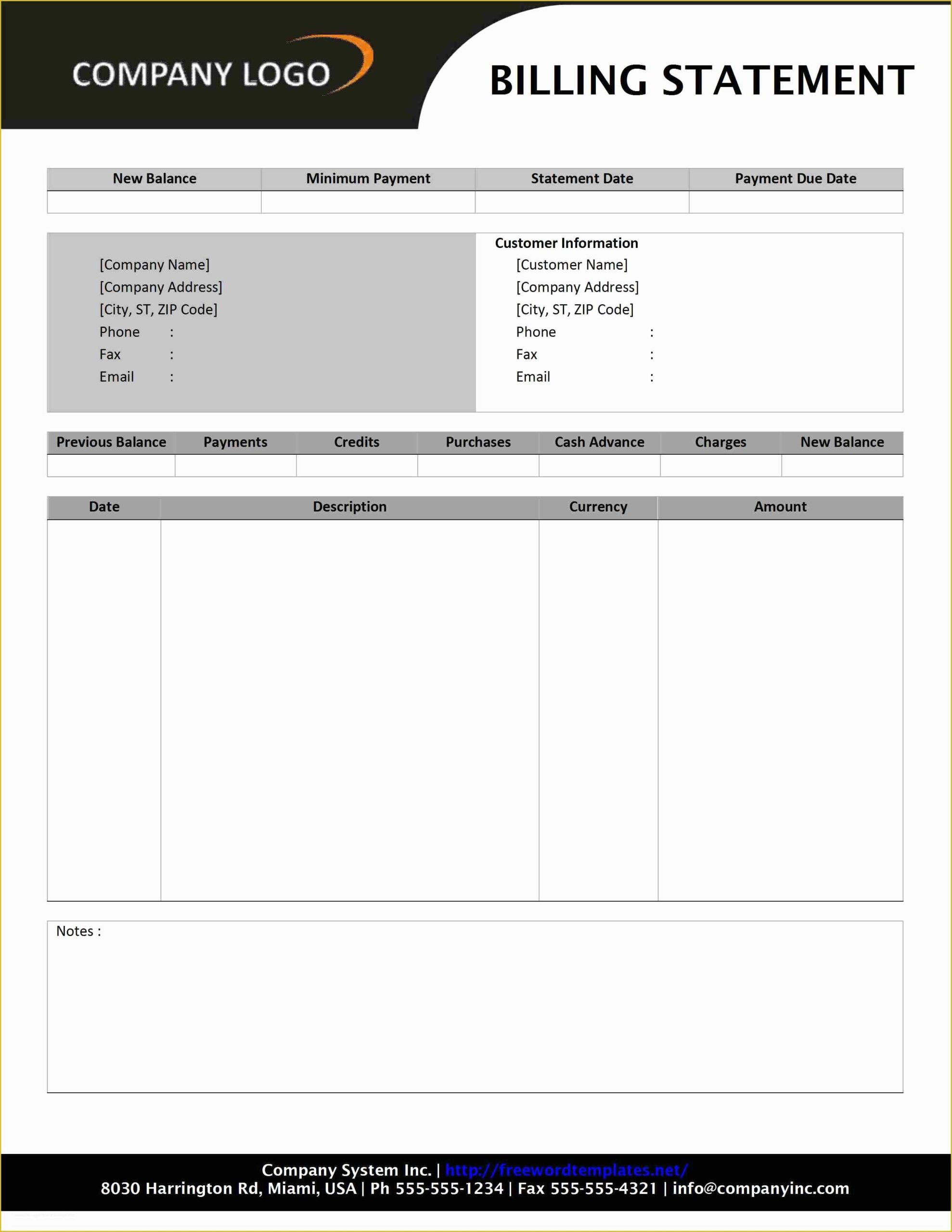 free printable billing invoice template