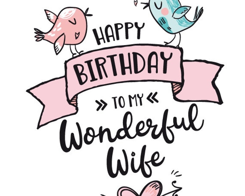 free printable birthday card wife