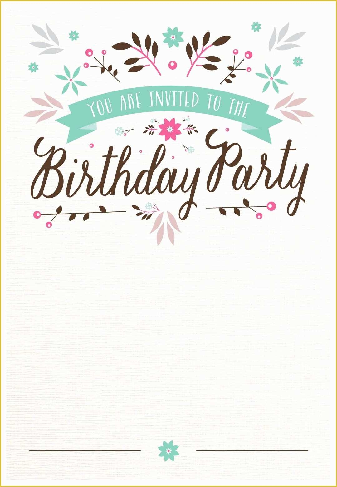 free printable birthday invitation cards with photo