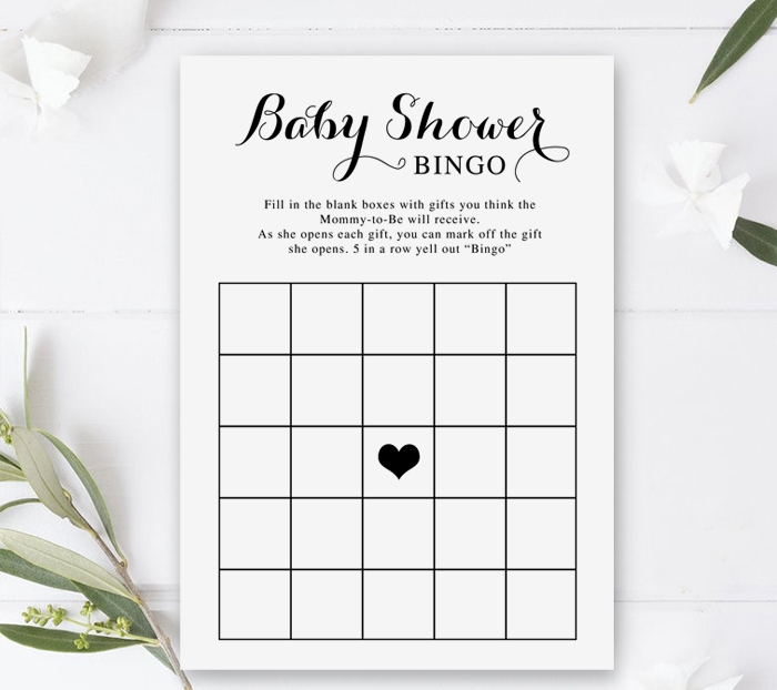 Free Printable Blank Baby Shower Bingo Cards Pdf Infoupdate
